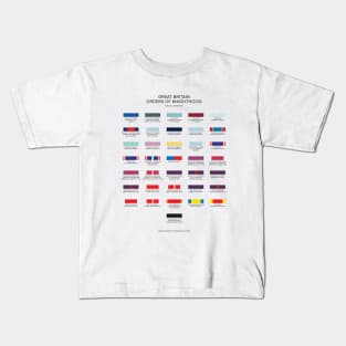 British Orders of Knighthood Military Medal Ribbons Kids T-Shirt